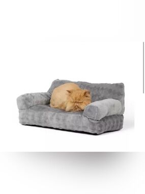 Whisker City® Grey Cat Couch Bed 21Lx12W